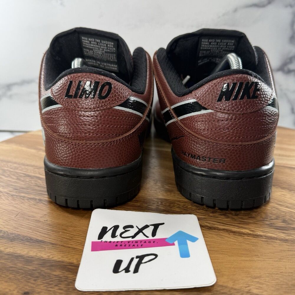 Mens size 10-Limosine Skateboards × Nike SB Dunk Low Pro Brown HJ4131-200 - Picture 4 of 9